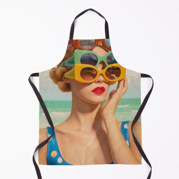 Item preview, Retro Beach Glam with Color Pop Sunglasses and Summer Chic designed and sold by MysticMarble.