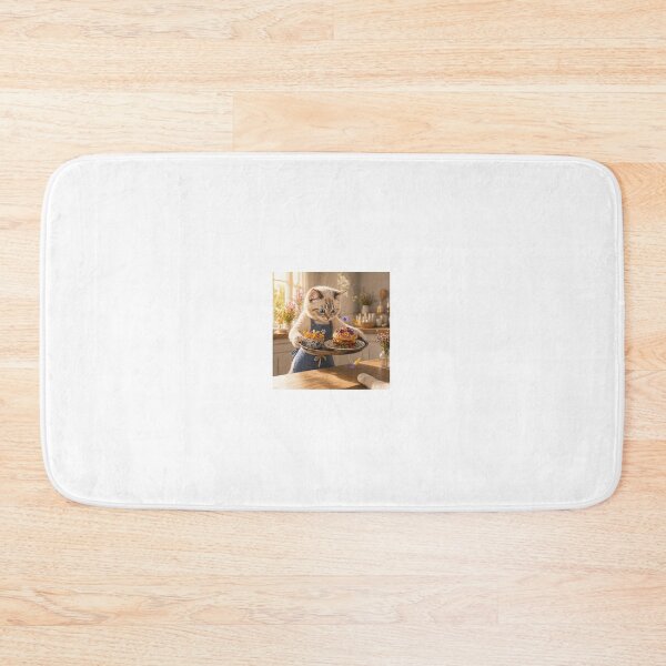 Item preview, Cute Cat Serving Food with a Tiny Kitchen Accident designed and sold by LovelyCatGalaxy.