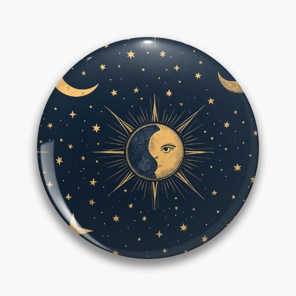 Item preview, Celestial Sphere & Crescent Moons: Midnight Gaze designed and sold by mittie101.