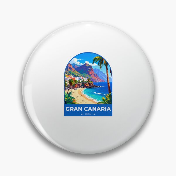 Item preview, Gran Canaria Spain Travel Sticker designed and sold by TulipaGraphics.