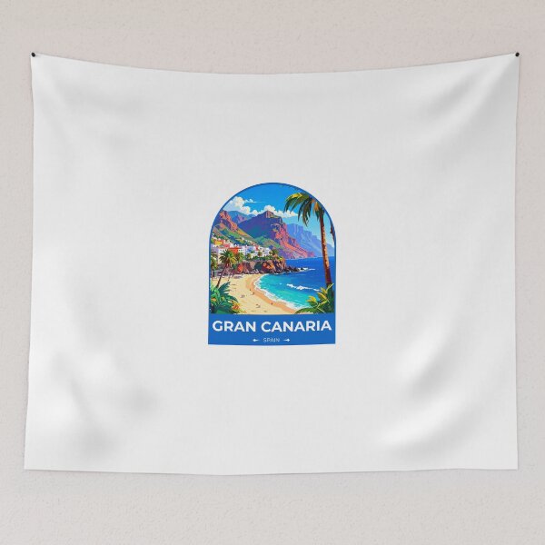 Item preview, Gran Canaria Spain Travel Sticker designed and sold by TulipaGraphics.