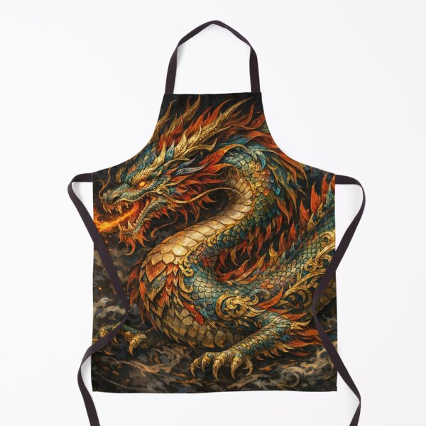 Item preview, Majestic fire dragon in the storm designed and sold by Sigtrix.