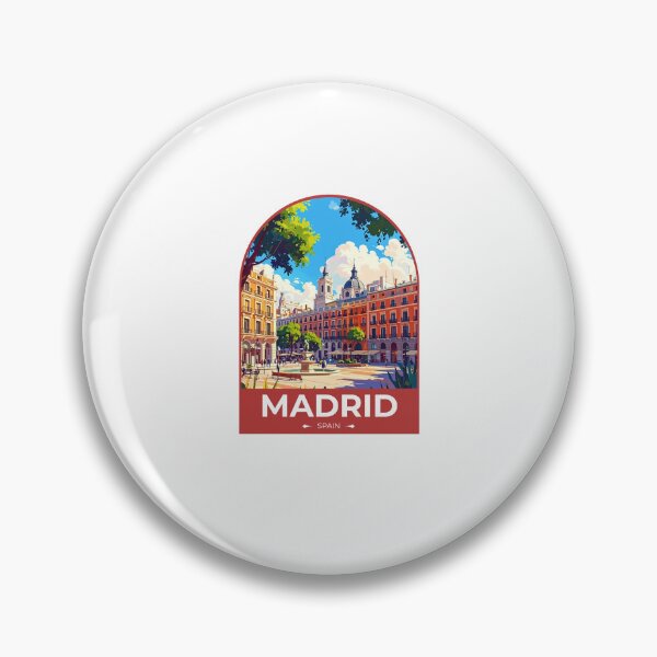 Item preview, Madrid Spain Travel Sticker designed and sold by TulipaGraphics.