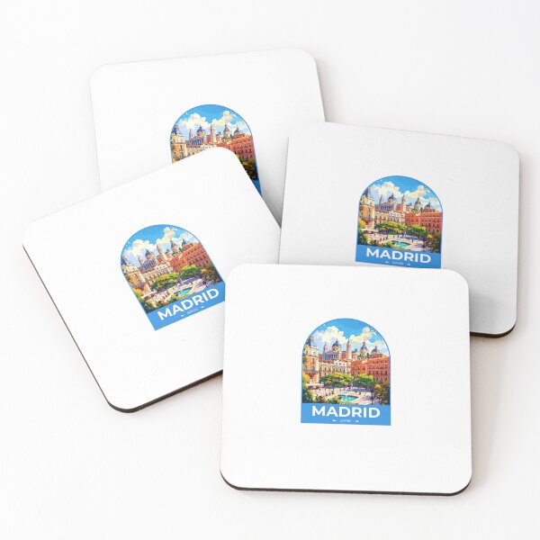 Item preview, Madrid Spain Travel Sticker designed and sold by TulipaGraphics.