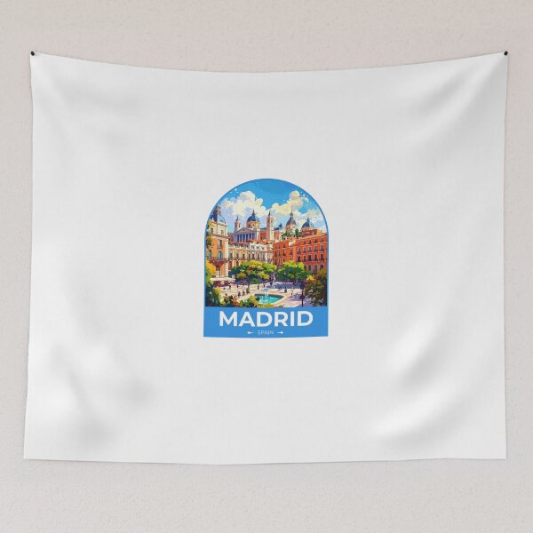 Item preview, Madrid Spain Travel Sticker designed and sold by TulipaGraphics.