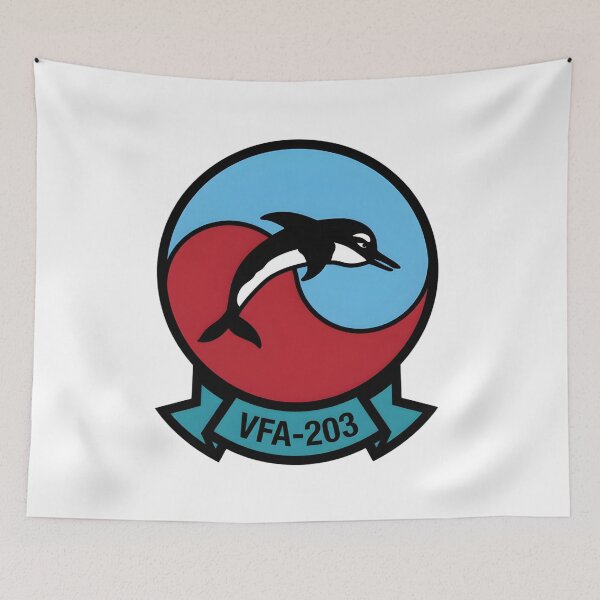 Item preview, VFA-203 "Blue Dolphins": Strike Fighter Squadron 203 Insignia designed and sold by CharlieDesings.