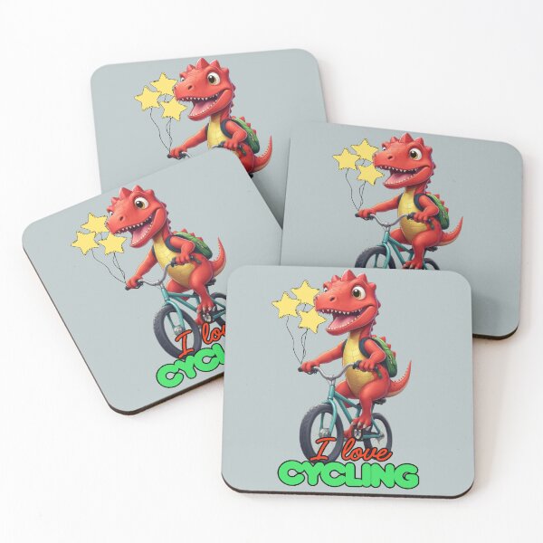 Item preview, Dinosaur I love cycling designed and sold by KIDS-PRINTS.
