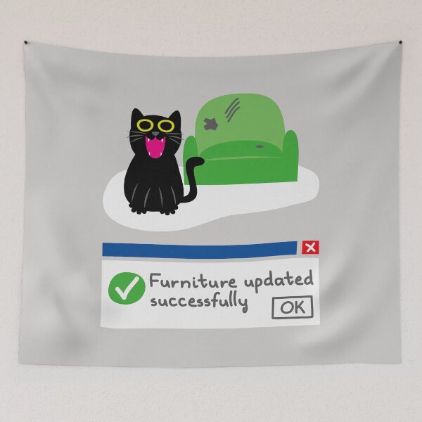 Item preview, Furniture Updated Successfully - Cat Destroyed Couch designed and sold by fishdesigns.