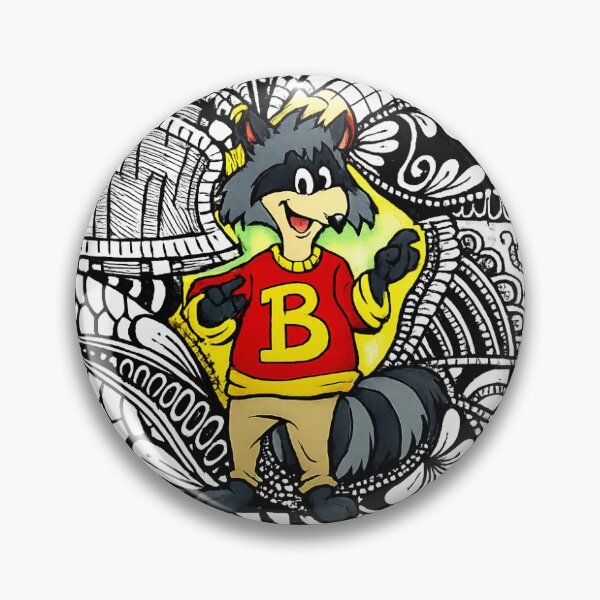 Item preview, Bert Raccoon in Zentangle Patterns designed and sold by BABISKO ZEN ART.