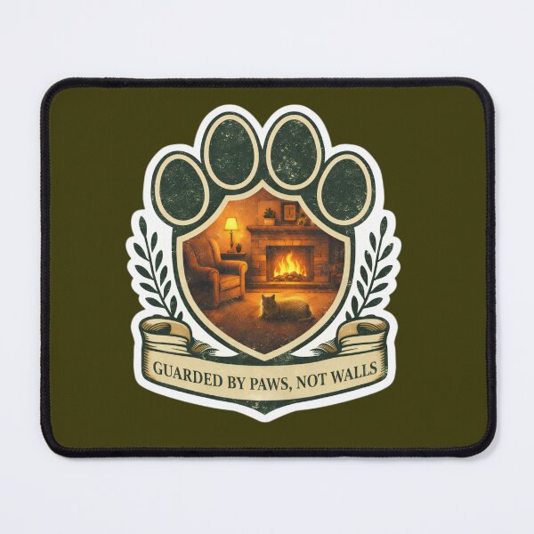 Item preview, Guarded By Paws Not Walls – Cozy Pet Home Aesthetic Shirt designed and sold by Safe Haven Pets.