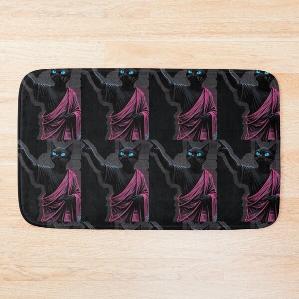 Item preview, Mystic Black Cat in Pink Toga designed and sold by ZunZunArt.