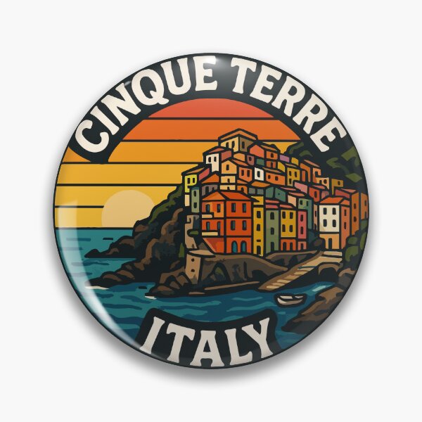 Item preview, Cinque Terre Italy Retro Vintage Travel designed and sold by TomFrontierArt.