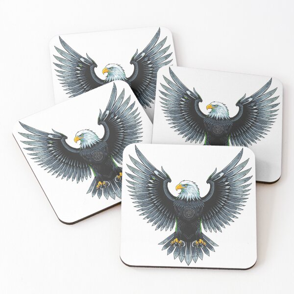 Item preview, Cyberpunk Bald Eagle T-Shirt | Futuristic Biomechanical Wings designed and sold by DmaarGroup.