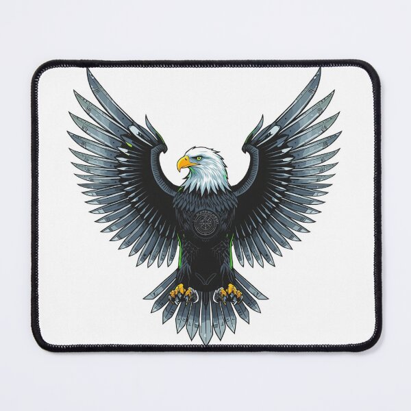 Item preview, Cyberpunk Bald Eagle T-Shirt | Futuristic Biomechanical Wings designed and sold by DmaarGroup.