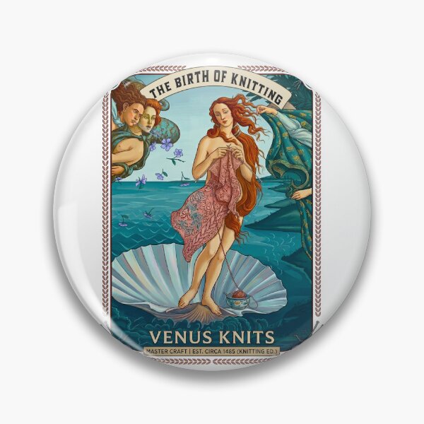 Item preview, Birth of Venus Knitting Botticelli Parody designed and sold by TeeARTHY.