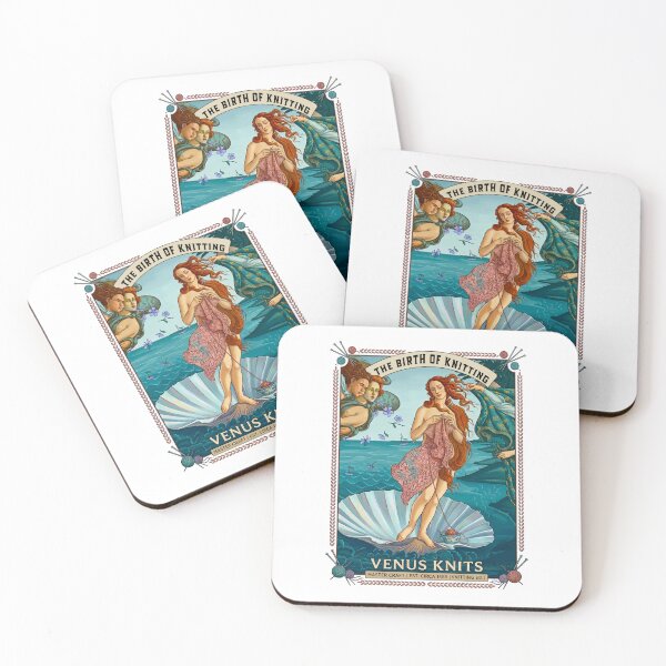 Item preview, Birth of Venus Knitting Botticelli Parody designed and sold by TeeARTHY.