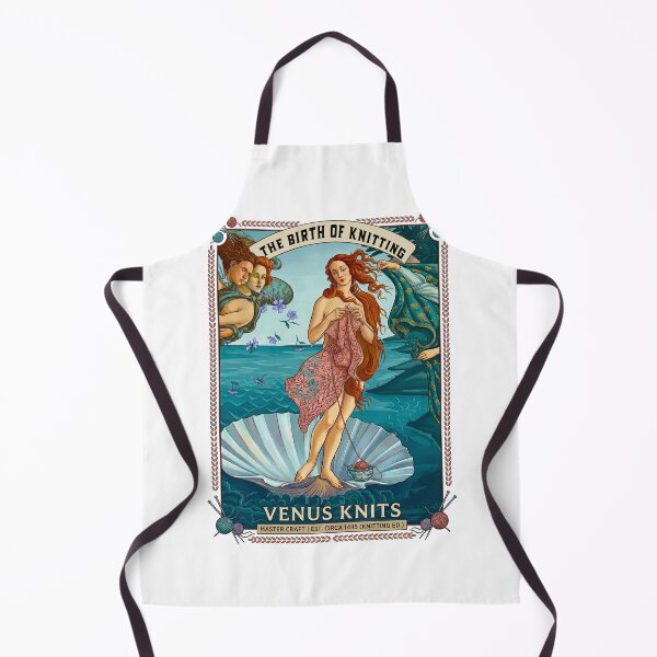Item preview, Birth of Venus Knitting Botticelli Parody designed and sold by TeeARTHY.