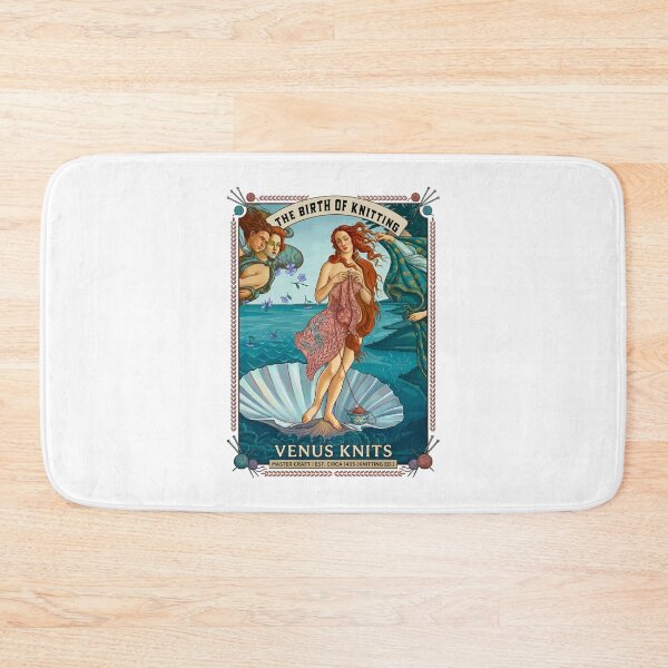 Item preview, Birth of Venus Knitting Botticelli Parody designed and sold by TeeARTHY.
