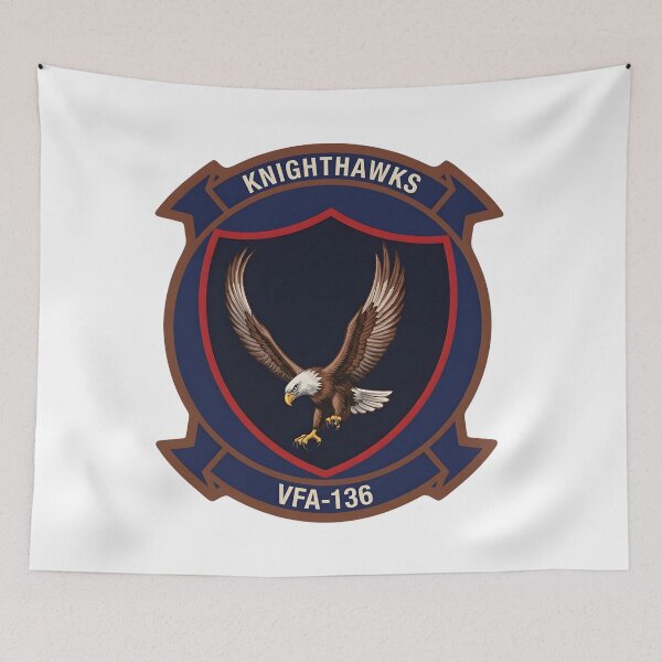Item preview, VFA-136 Knighthawks Official Squadron Patch designed and sold by CharlieDesings.