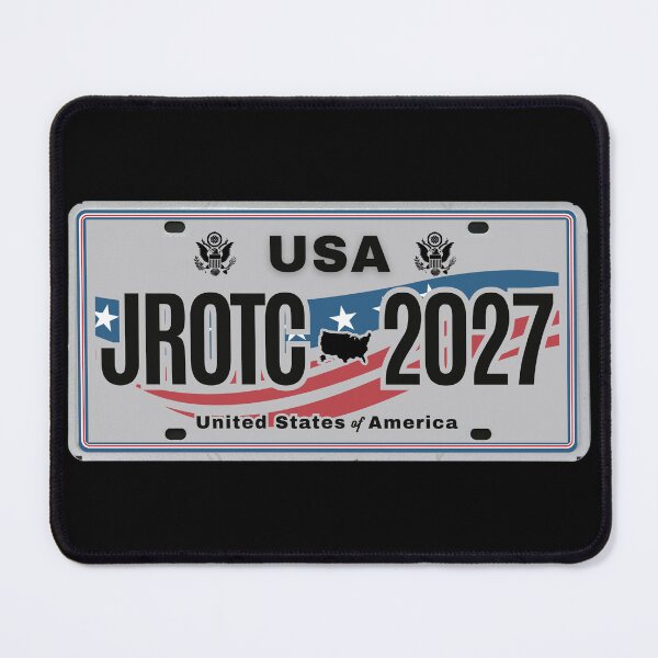 Item preview, JROTC 2027 USA License Plate‑Style Patriotic Military Cadet Design designed and sold by GFamilyC.