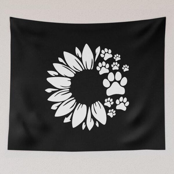Item preview, Sunflower Paw Print Love Graphic Design designed and sold by OlyvieArt.