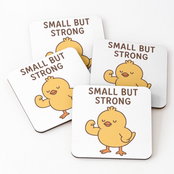 Item preview, Small But Strong Cute Chick Motivation designed and sold by Snacky Paws.