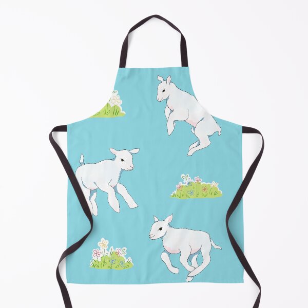 Item preview, Pastel spring baby lambs skipping designed and sold by Robinn-art.