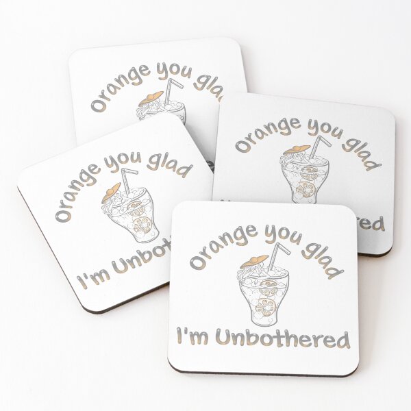 Item preview, Orange You Glad I’m Unbothered – Cute Funny Aesthetic Girl designed and sold by Samaya-.