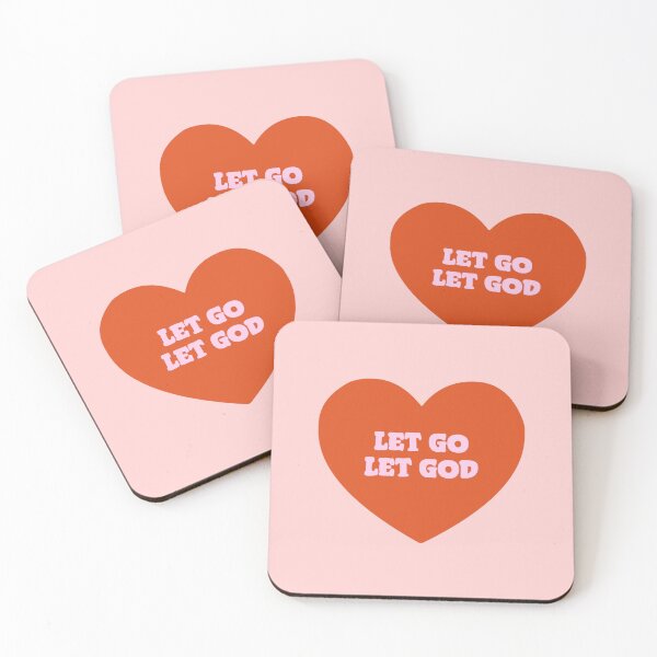 Item preview, LET GO LET GOD | RED AND PINK designed and sold by thehappyintrovert .