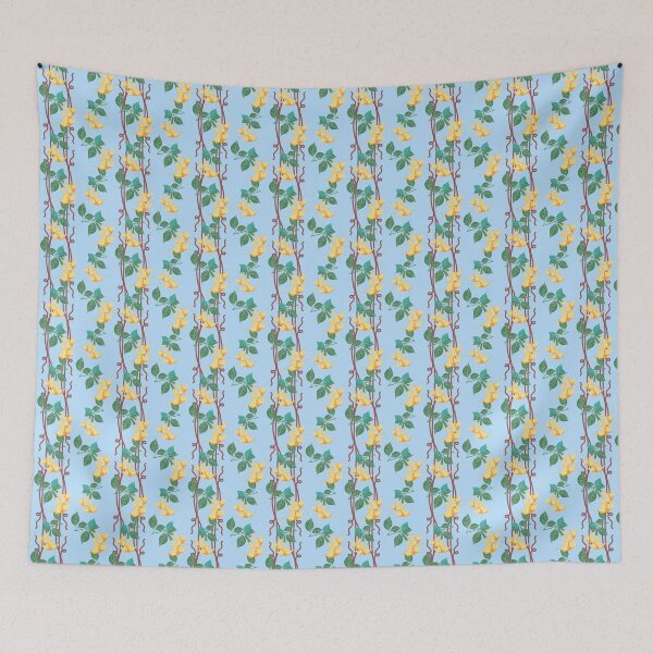 Item preview, Yellow Angel Trumpet Floral Seamless Pattern designed and sold by thanratdesign.