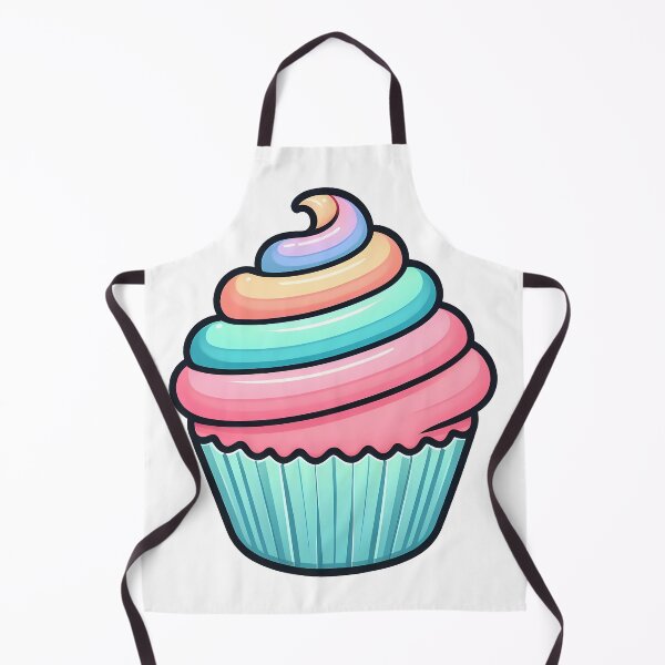Item preview, Colorful Cupcake – Cute Dessert Illustration with Sweet Pastel Aesthetic designed and sold by BobaBunny76.