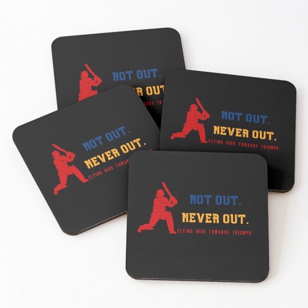 Item preview, Not Out Never Out Cricket Triumph Motivation designed and sold by LoudVictory.