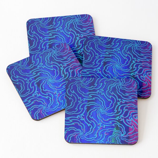 Item preview, Tamagikuya Swirl: WONDERFUL BLUE inspiring pattern, stunning blue energy, Ajna chakra power designed and sold by Dominika Brodowska.