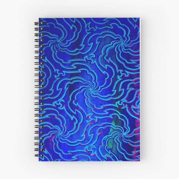 Item preview, Tamagikuya Swirl: WONDERFUL BLUE inspiring pattern, stunning blue energy, Ajna chakra power designed and sold by Dominika Brodowska.
