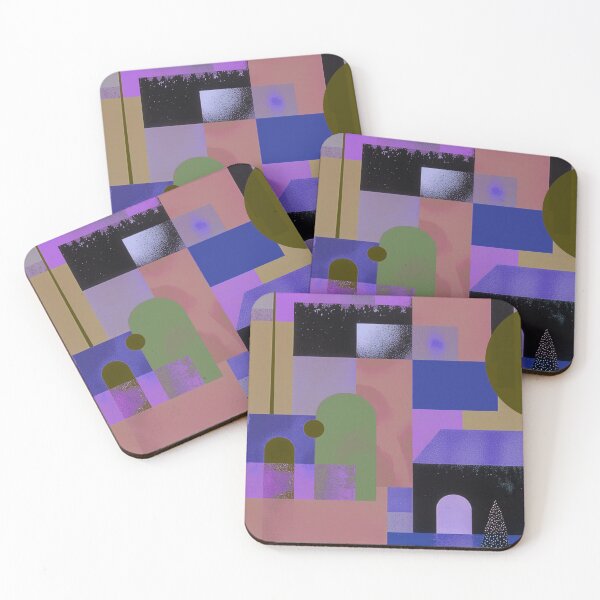 Item preview, Modern Geometric Dreamscape Abstract Urban Harmony Series designed and sold by joycrysstudio.