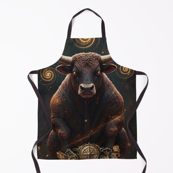 Item preview, Totem Celestial Taurus: Cosmic Bull with Golden Compass designed and sold by Mvolo.