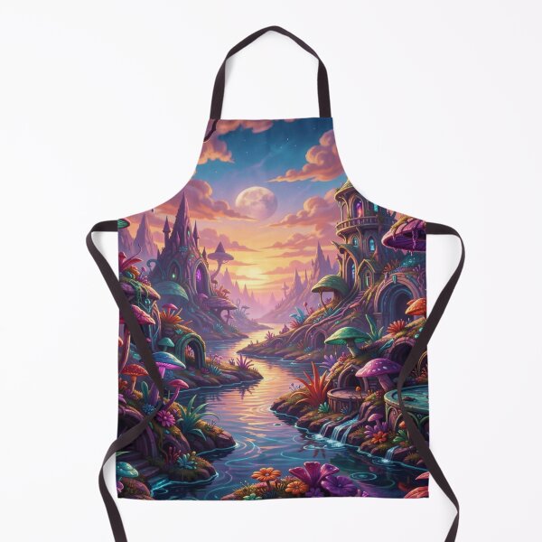Item preview, A magical fantasy landscape in the Jane Davie style with vibrant colors and a dreamlike atmosphere. designed and sold by FotoworldEdel.