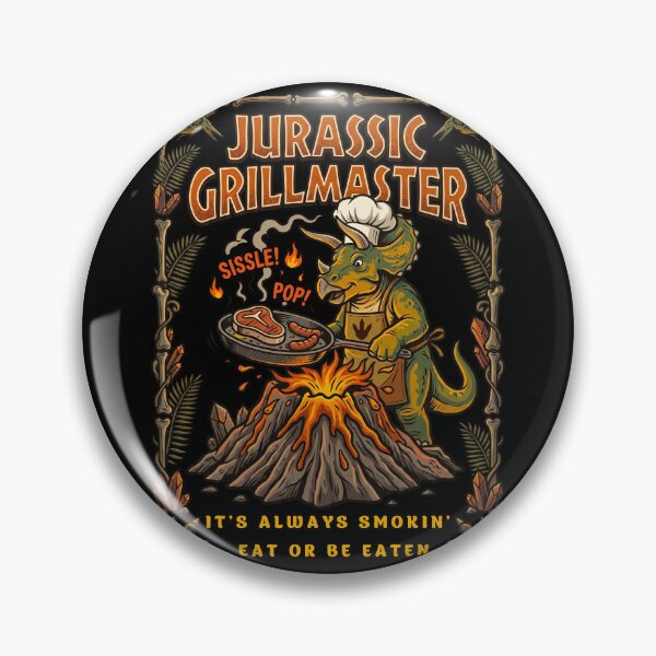 Item preview, Triceratops Grilling Steaks Jurassic Kitchen designed and sold by TeeARTHY.
