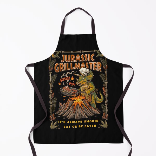 Item preview, Triceratops Grilling Steaks Jurassic Kitchen designed and sold by TeeARTHY.