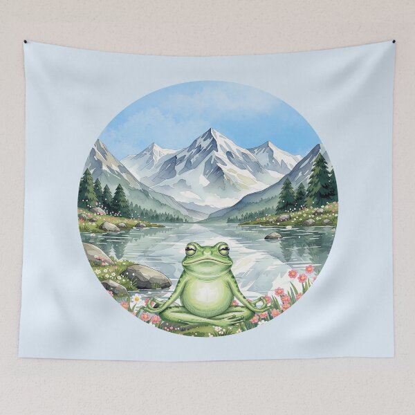Item preview, The Ribbit Zen Master designed and sold by Nightshade Pixie Creations.