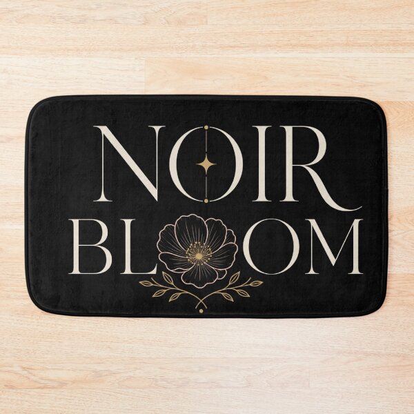Item preview, Noir Bloom Elegant Floral Typography ,Dark Background designed and sold by FusiTink.