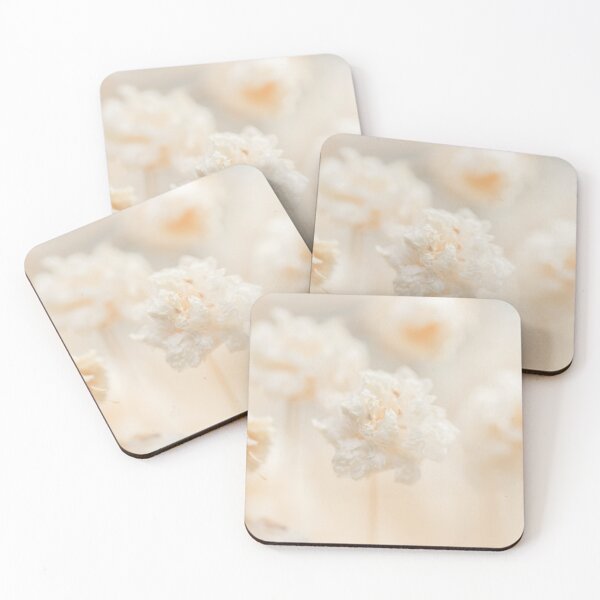 Item preview, Romantic fragile beige gypsophila small flowers with neutral light blur background macro designed and sold by TanalyFlowers.
