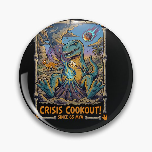 Item preview, Dinosaur Eating Taco During Crisis Cookout designed and sold by TeeARTHY.