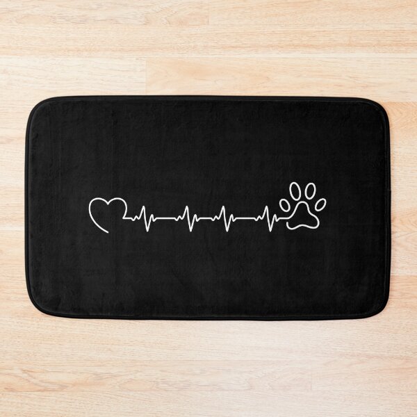 Item preview, Heartbeat Paw Print EKG Pet Lover Tee designed and sold by OlyvieArt.