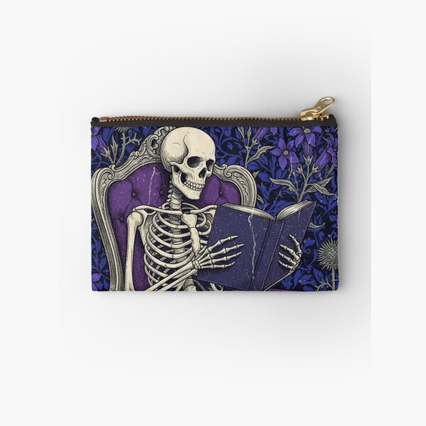 Item preview, The Coziest Company – Vintage Reading Skeleton designed and sold by HeyHas.