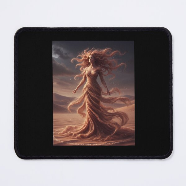 Item preview, Sandborn Moonwalker – Desert Spirit Art | Ethereal Sand Figure | Mystical Moonlit Fantasy Illustration designed and sold by Herzbaumatelier.