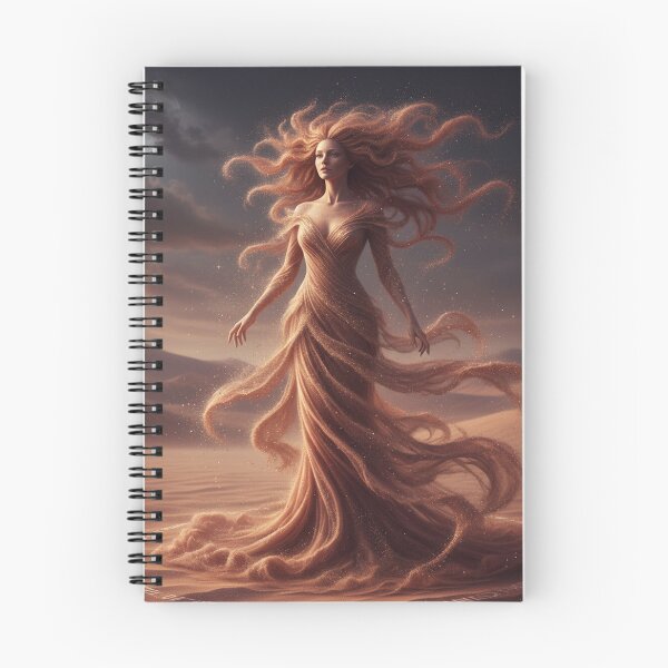 Item preview, Sandborn Moonwalker – Desert Spirit Art | Ethereal Sand Figure | Mystical Moonlit Fantasy Illustration designed and sold by Herzbaumatelier.