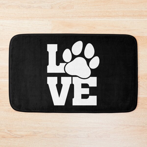 Item preview, LOVE Paw Print Typography Design designed and sold by OlyvieArt.
