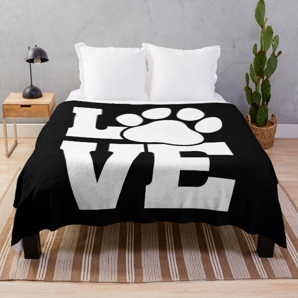 Item preview, LOVE Paw Print Typography Design designed and sold by OlyvieArt.