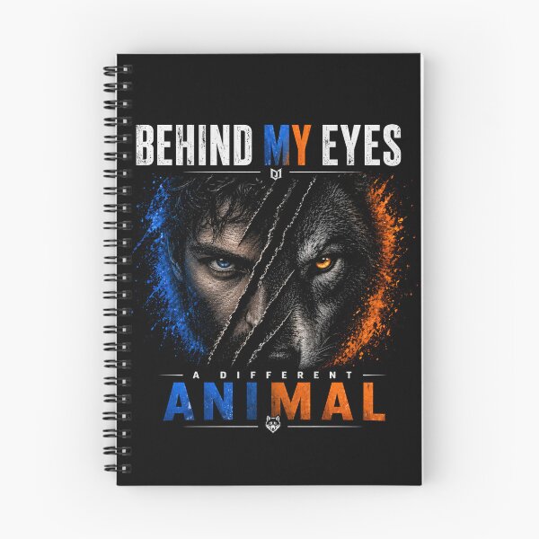 Item preview, Behind My Eyes A Different Animal Shirt – Wolf Human Duality Graphic Tee designed and sold by NAJURE.
